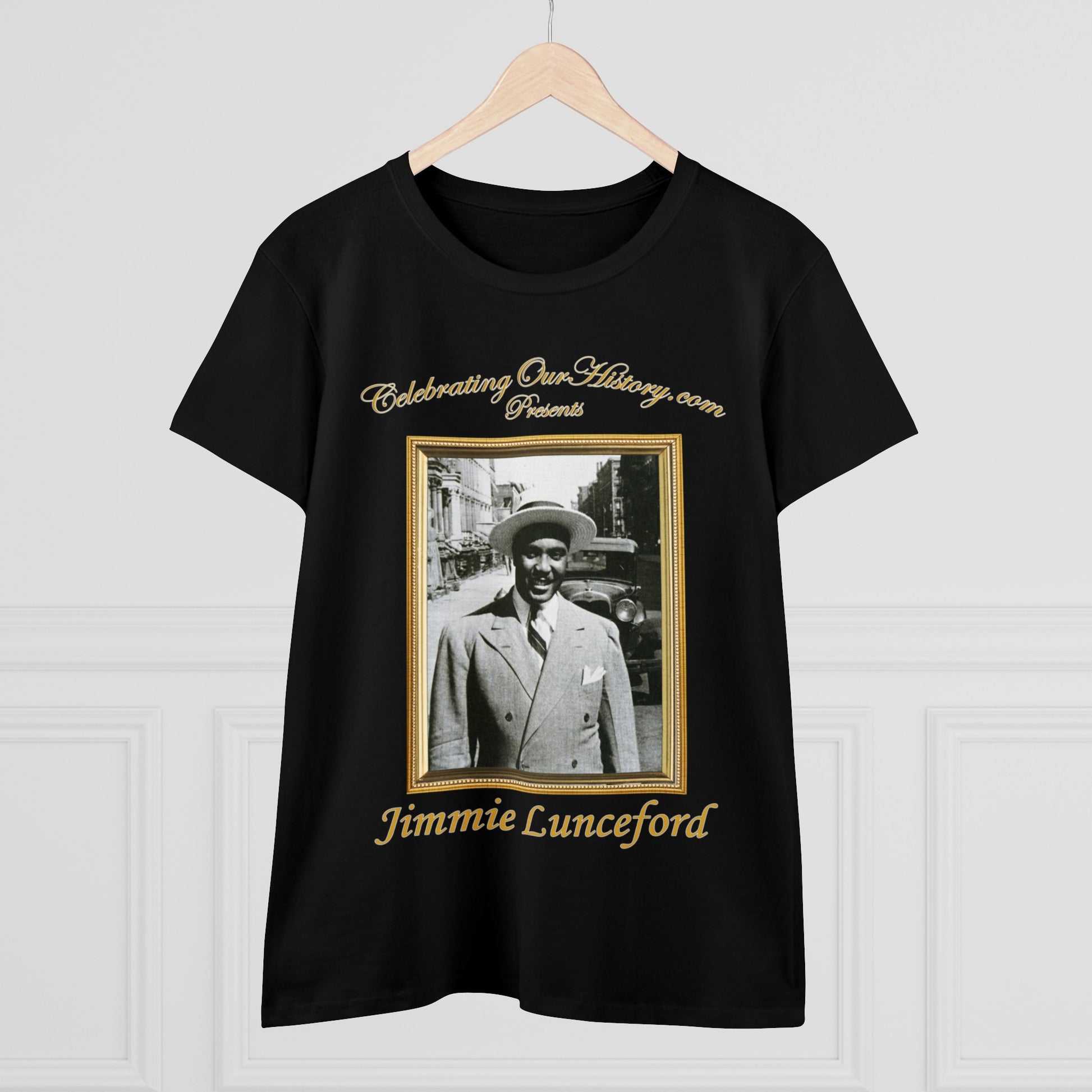 Jimmie Lunceford - Ten Records -  Front and Back Printed Concert Style Women's T-Shirt