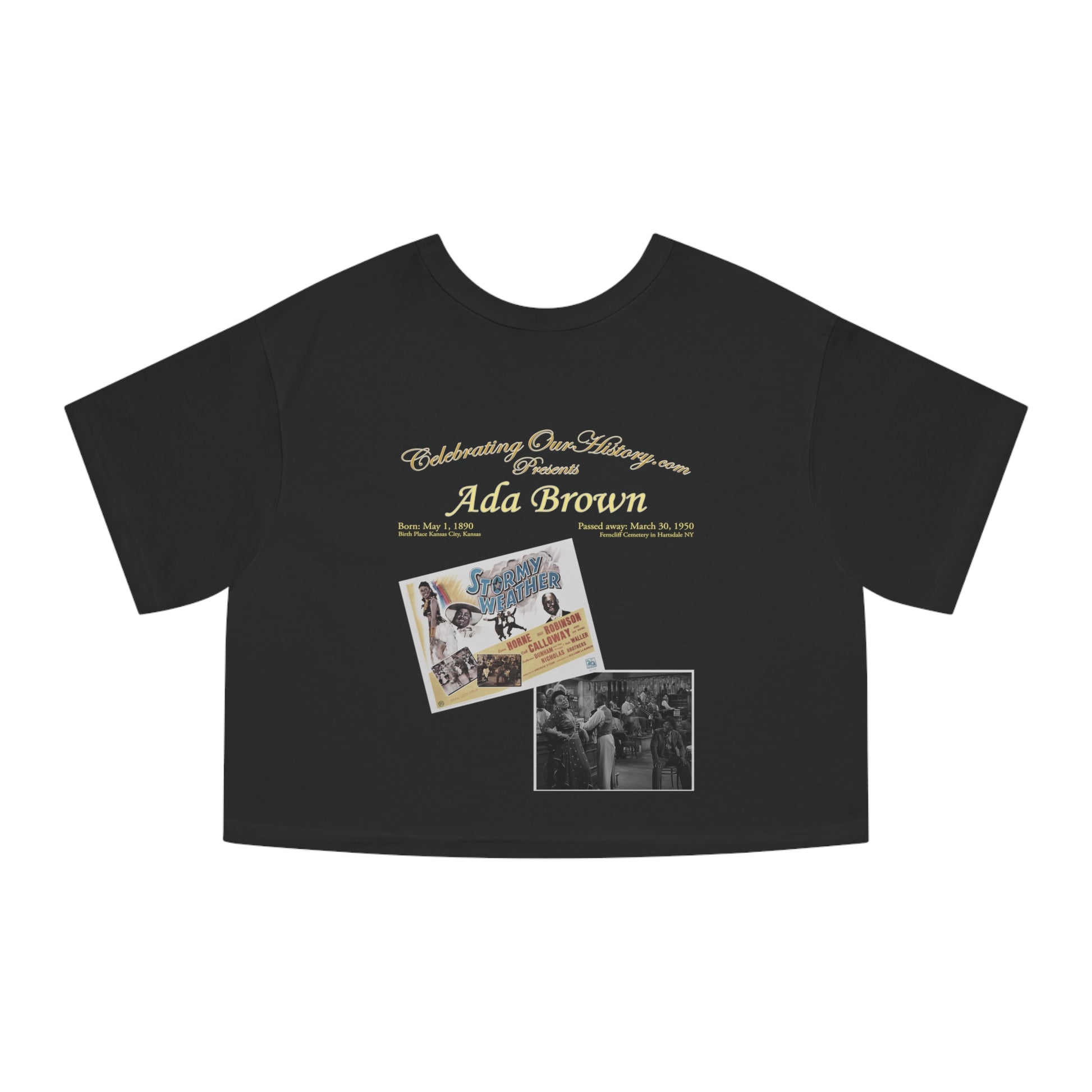 Ada Brown - Stormy Weather (1943) - Women's Crop Tee
