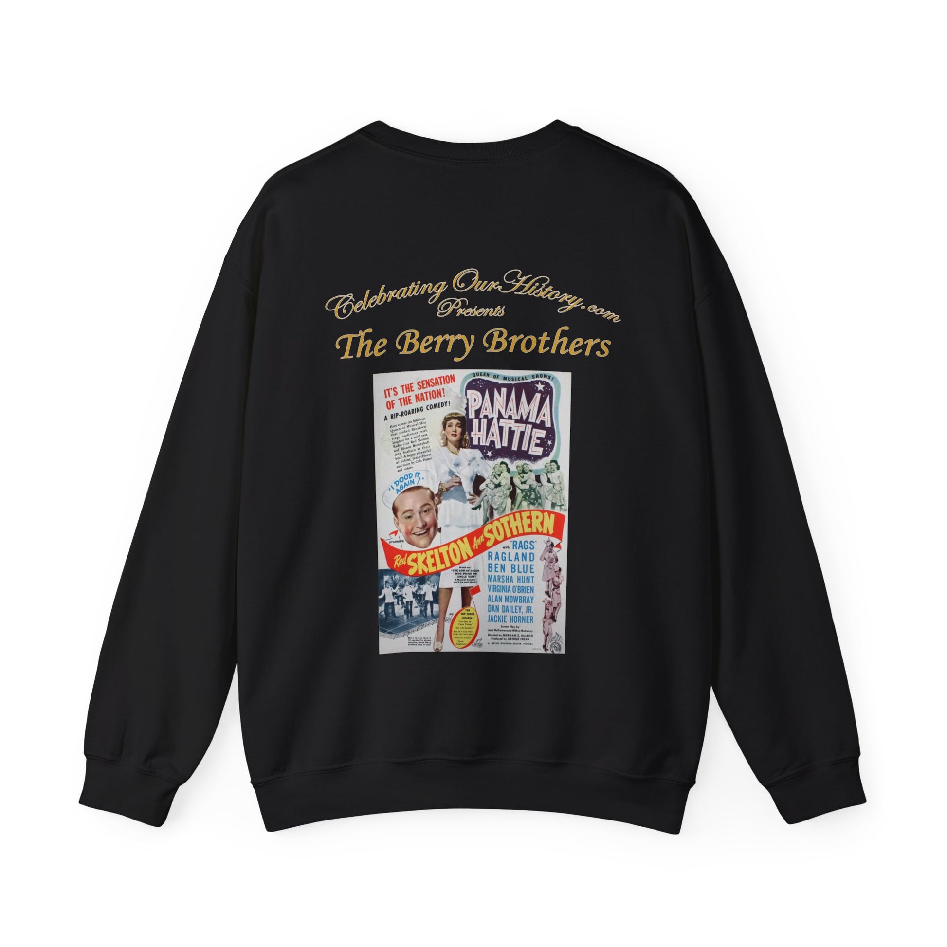 The Berry Brothers - Panama Hattie (1942) -  Front and Back Printed Concert Style Sweatshirt