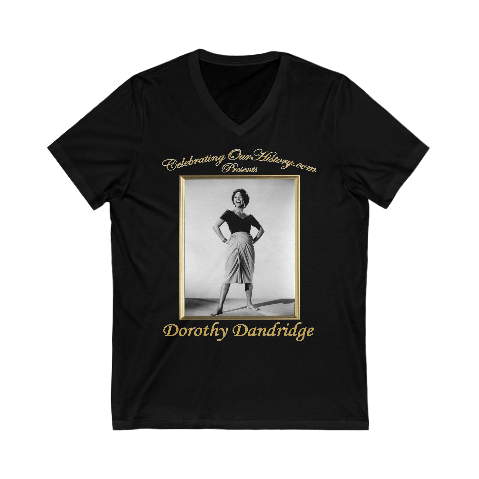 Dorothy Dandridge - Carmen Jones (1954) - Front and Back Printed Concert Style V-Neck T-Shirt