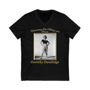 Dorothy Dandridge - Carmen Jones (1954) - Front and Back Printed Concert Style V-Neck T-Shirt