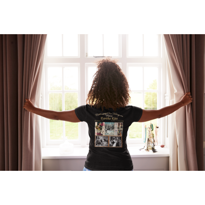 Eartha Kitt - St. Louis Blues (1958) -  Front and Back Printed Concert Style Women's T-Shirt