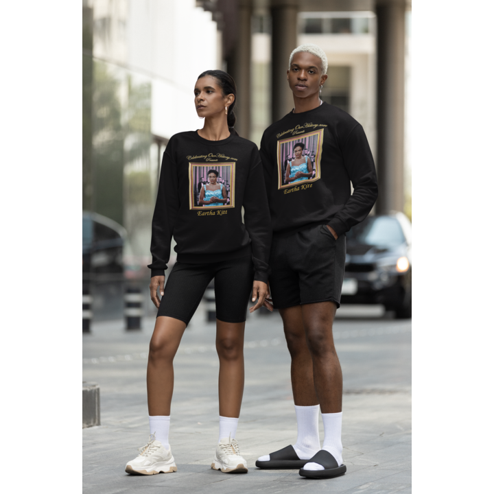 Eartha Kitt - St. Louis Blues (1958) -  Front and Back Printed Concert Style Sweatshirt