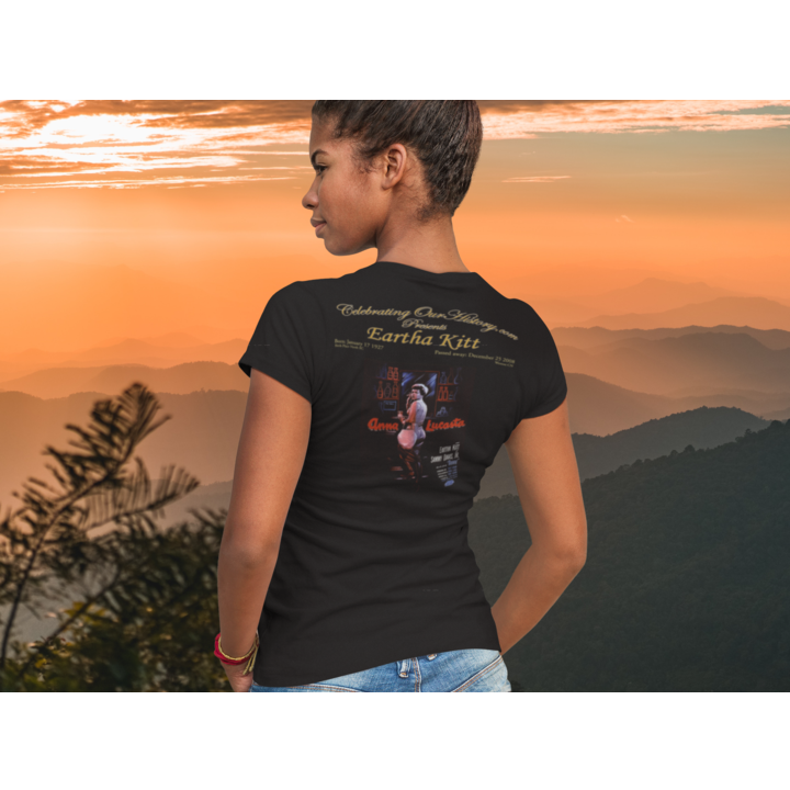 Eartha Kitt - Anna Lucasta (1958) -  Front and Back Printed Concert Style Women's T-Shirt