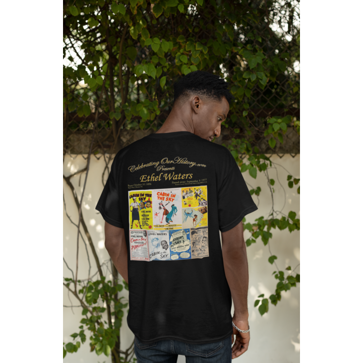 Ethel Waters - Cabin in the Sky (1943) -  Front and Back Printed Concert Style T-Shirt