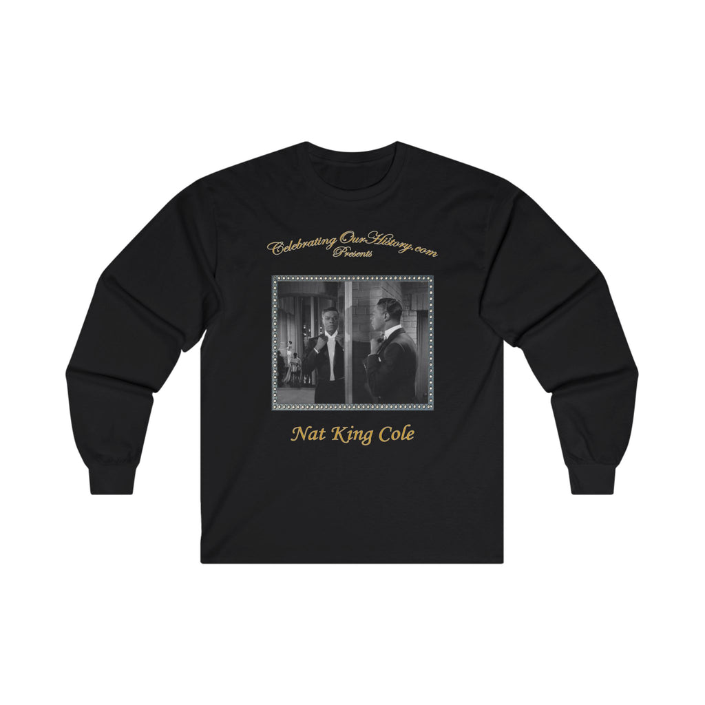 Nat King Cole - St. Louis Blues (1958) v2 - Front and Back Printed Concert Style Long Sleeve T-Shirt