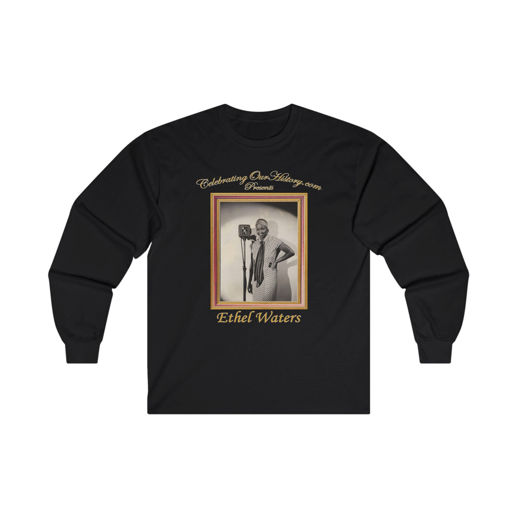 Ethel Waters - Ethel Waters Live - Front and Back Printed Concert Style Long Sleeve T-Shirt