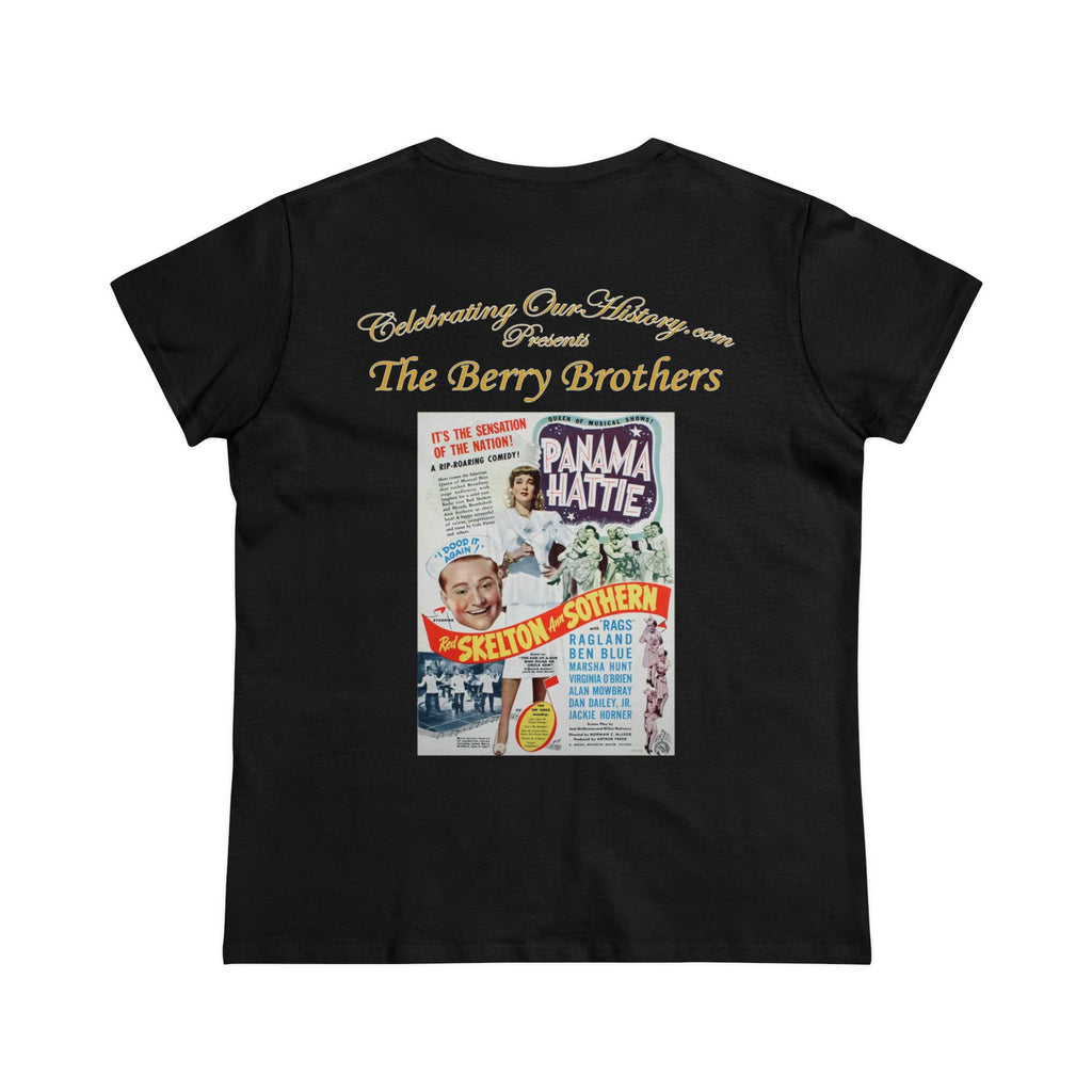 The Berry Brothers - Panama Hattie (1942) -  Front and Back Printed Concert Style Women's T-Shirt
