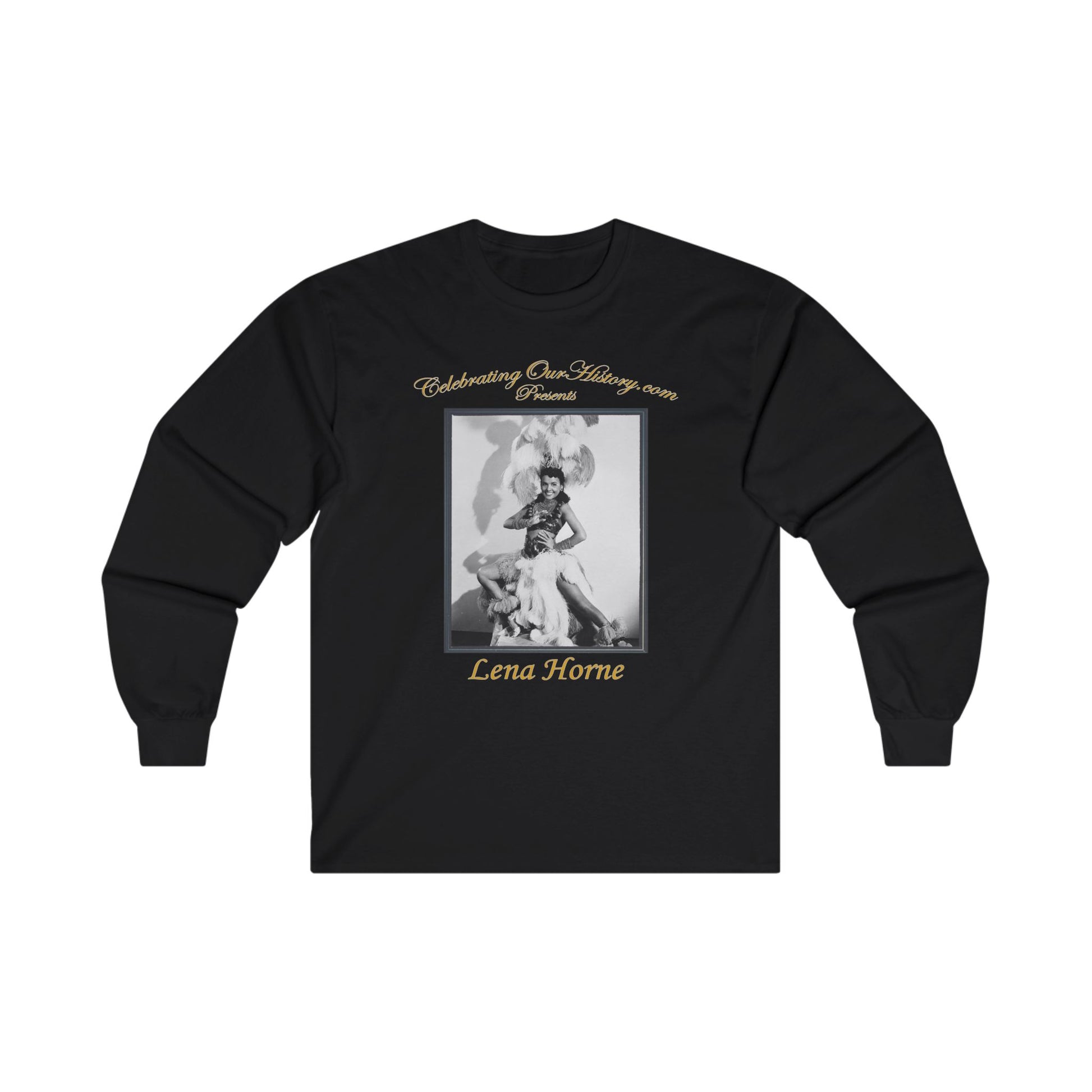 Lena Horne - Stormy Weather (1943) - Front and Back Printed Concert Style Long Sleeve T-Shirt