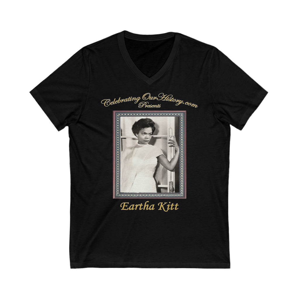 Eartha Kitt - Anna Lucasta (1958) - Front and Back Printed Concert Style V-Neck T-Shirt