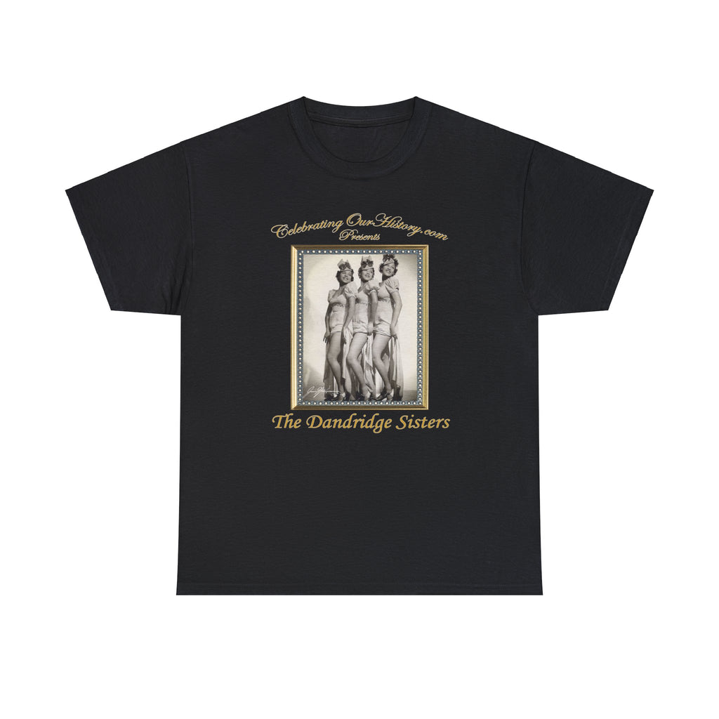 The Dandridge Sisters - Cotton Club Stars -  Front and Back Printed Concert Style T-Shirt