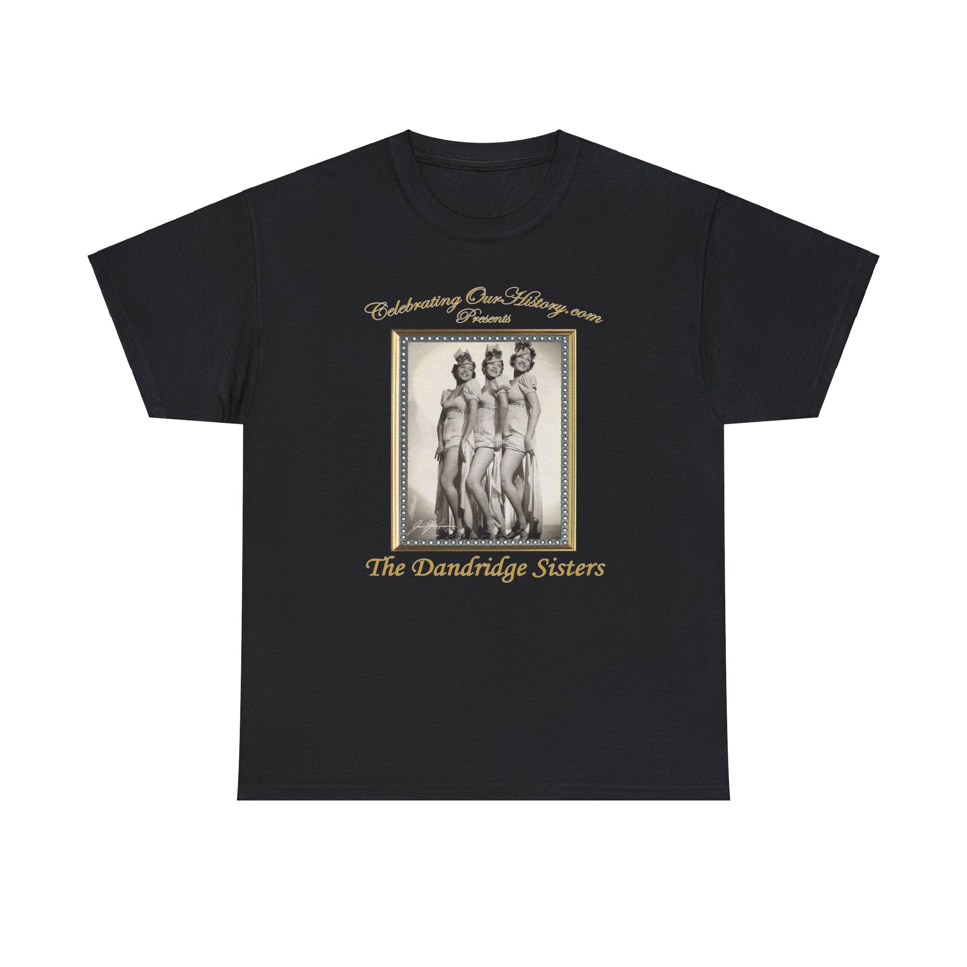 The Dandridge Sisters - Cotton Club Stars -  Front and Back Printed Concert Style T-Shirt
