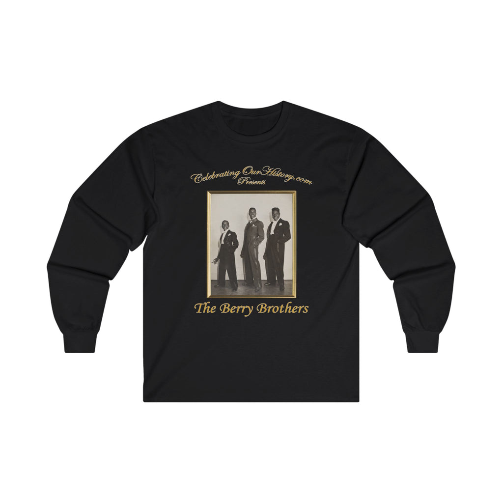 The Berry Brothers - Boarding House Blues (1948) - Front and Back Printed Concert Style Long Sleeve T-Shirt