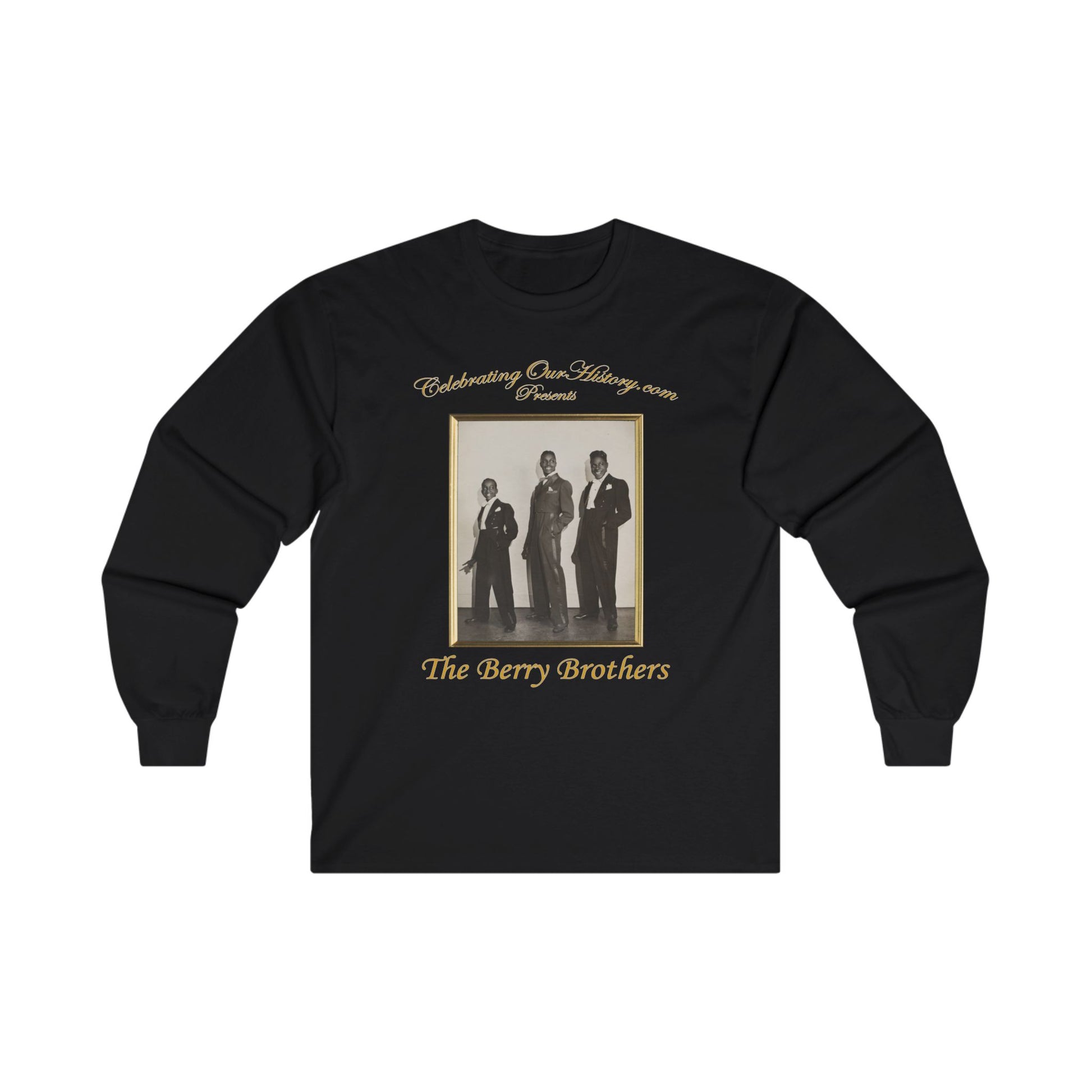 The Berry Brothers - Boarding House Blues (1948) - Front and Back Printed Concert Style Long Sleeve T-Shirt