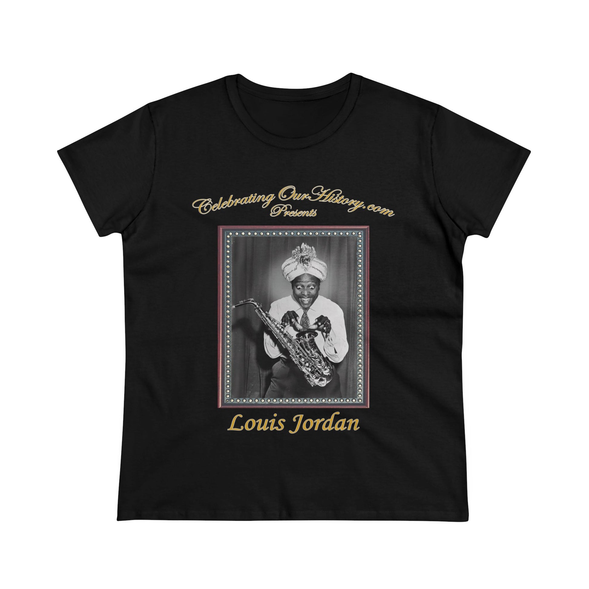 Louis Jordan - Four Movie Posters v2 -  Front and Back Printed Concert Style Women's T-Shirt