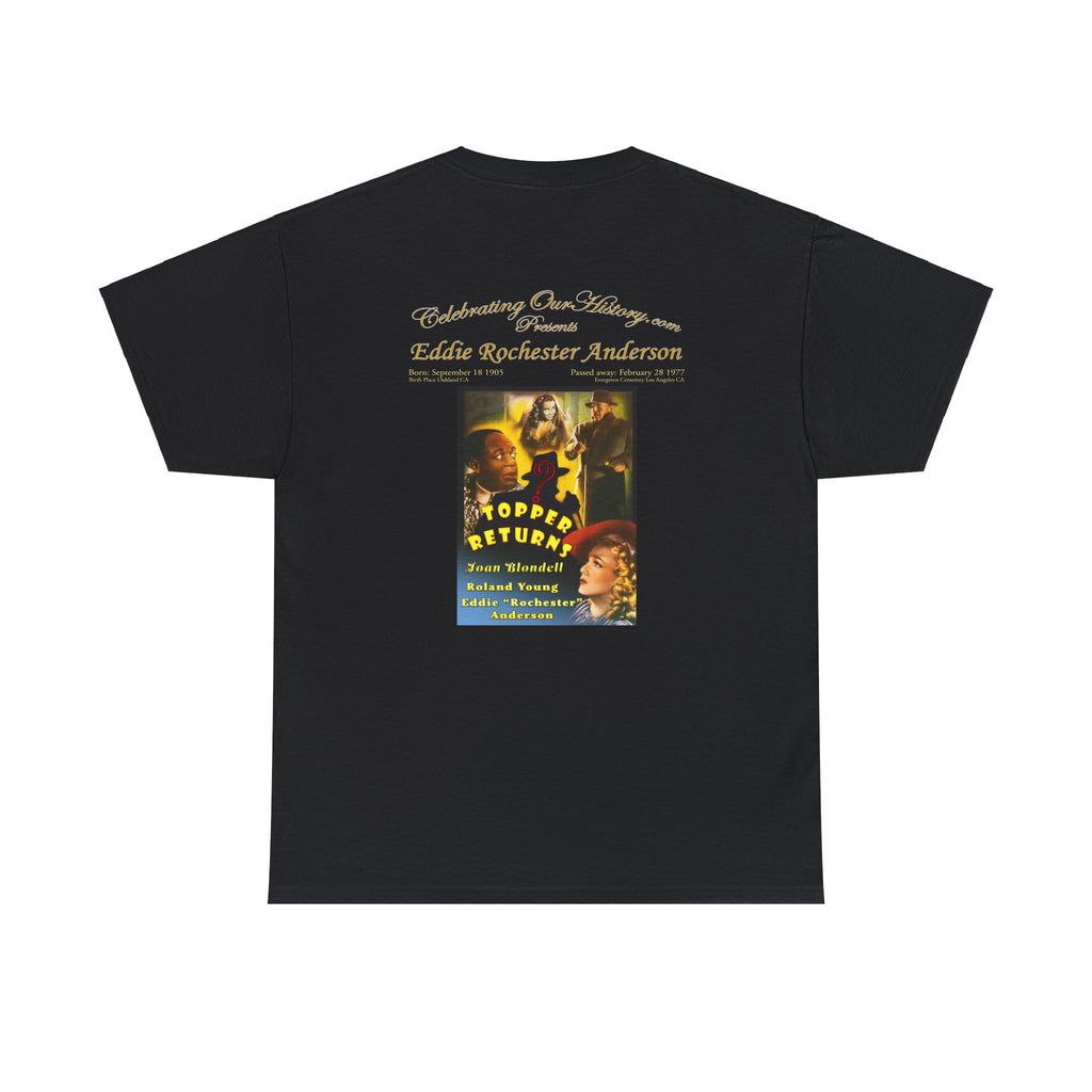 Eddie “Rochester” Anderson - Topper Returns (1941) -  Front and Back Printed Concert Style T-Shirt