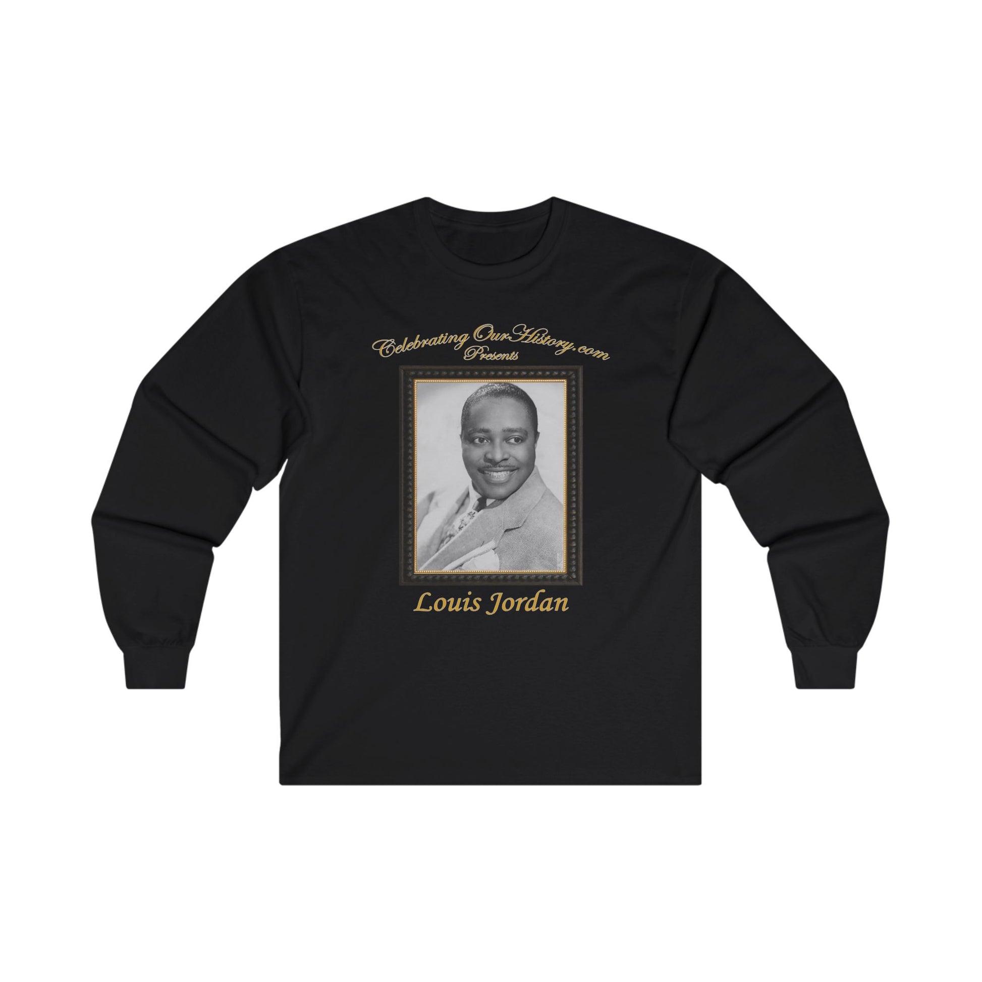 Louis Jordan - Four Movie Posters - Front and Back Printed Concert Style Long Sleeve T-Shirt