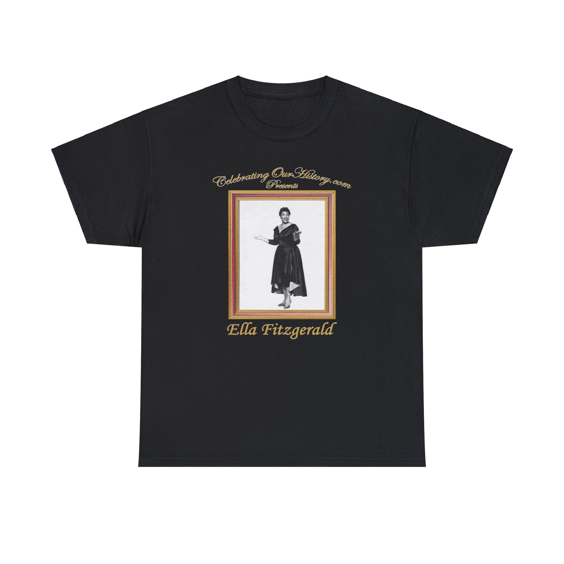Ella Fitzgerald - St. Louis Blues (1958) -  Front and Back Printed Concert Style T-Shirt