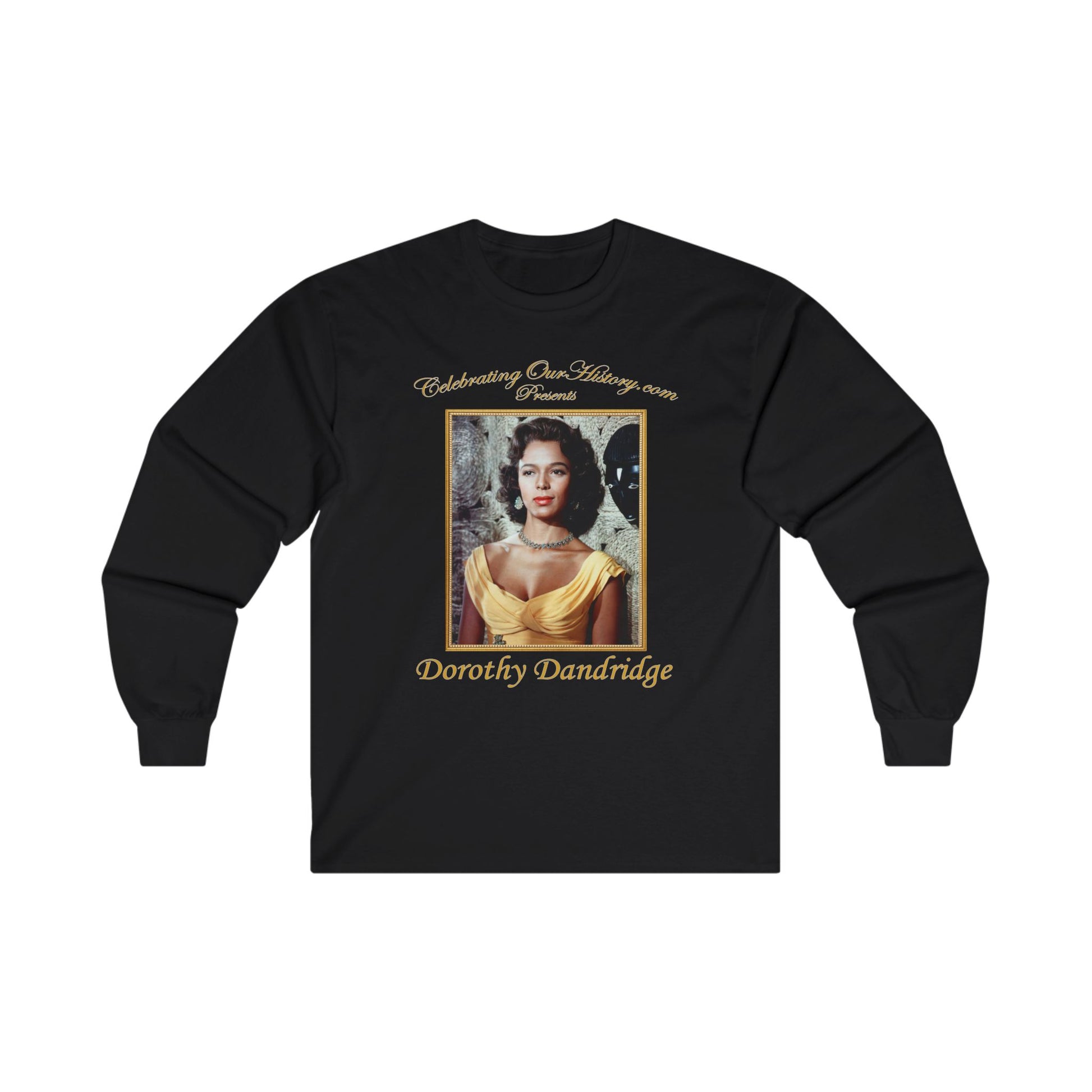 Dorothy Dandridge - Island In The Sun (1957) - Front and Back Printed Concert Style Long Sleeve T-Shirt