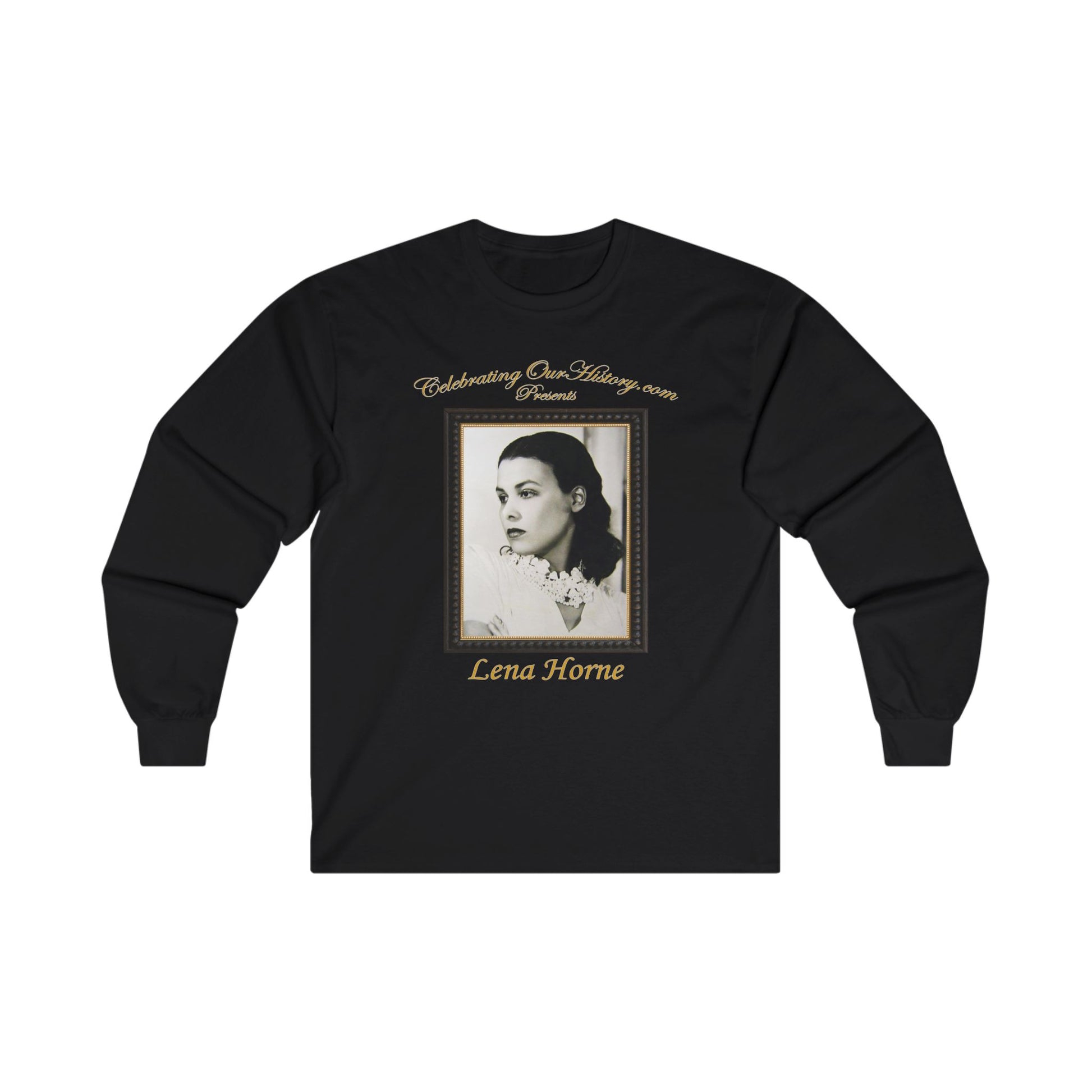 Lena Horne - Boogie Woogie Dream (1944) - Front and Back Printed Concert Style Long Sleeve T-Shirt