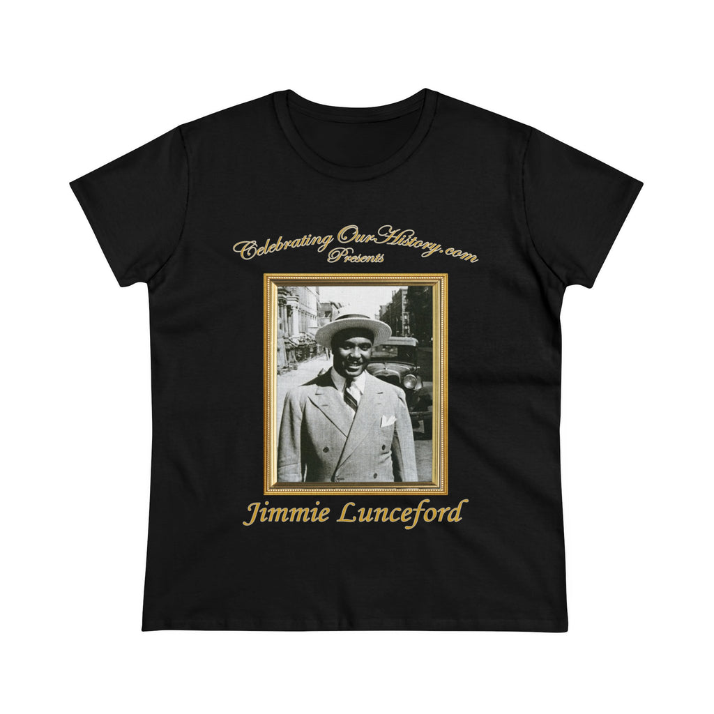 Jimmie Lunceford - Ten Records -  Front and Back Printed Concert Style Women's T-Shirt