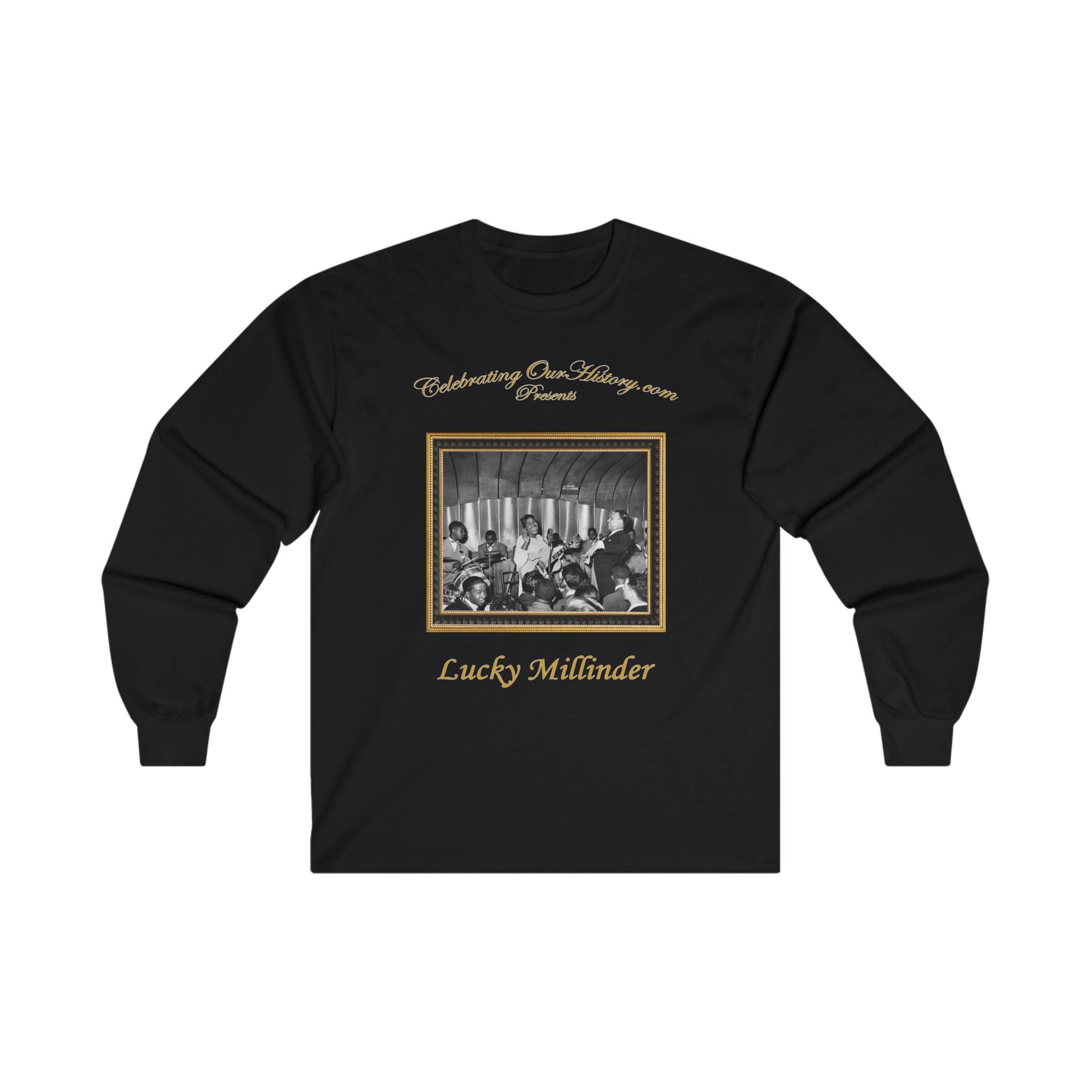 Lucky Millinder - Savoy - Front and Back Printed Concert Style Long Sleeve T-Shirt