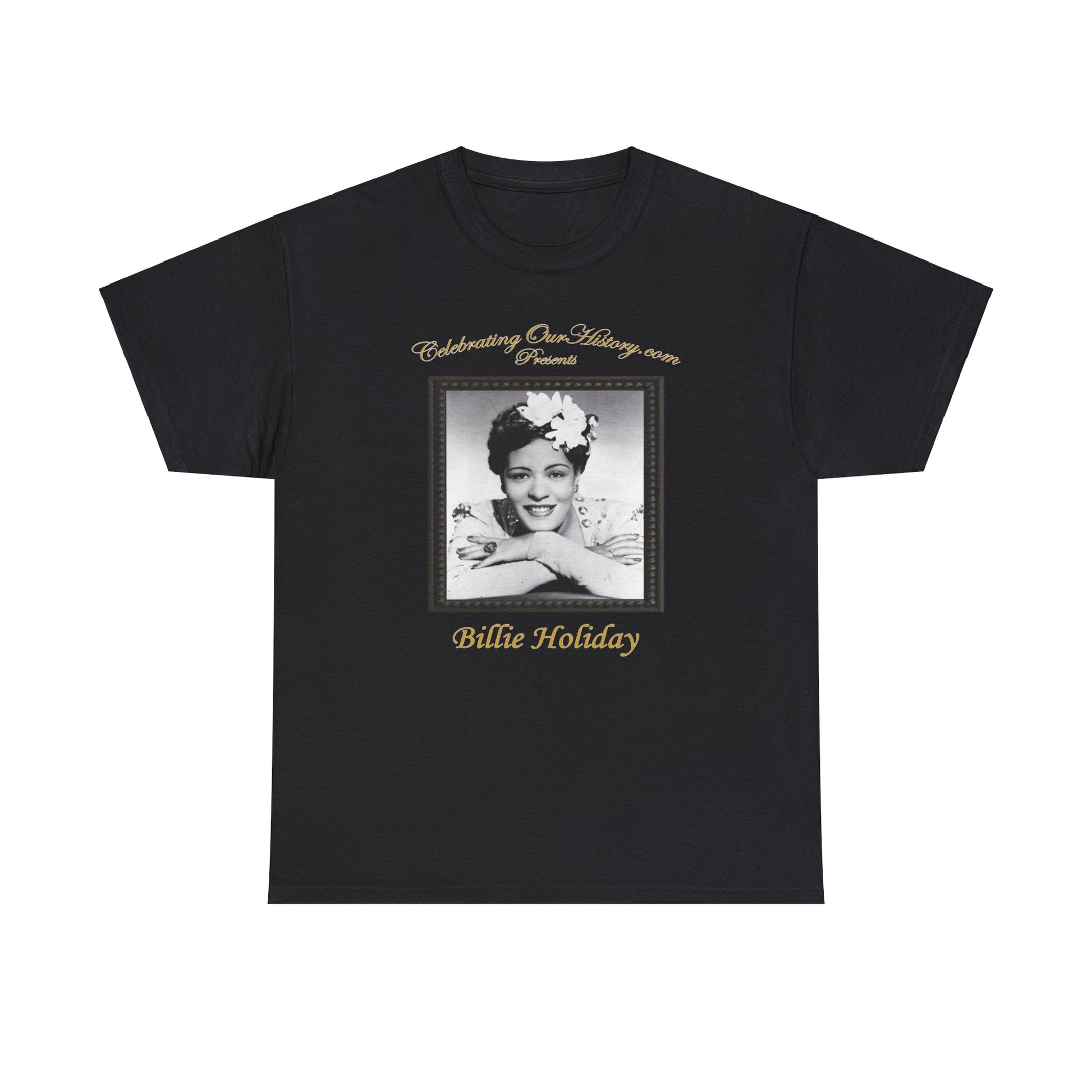 Billie Holiday - The Lady Sings -  Front and Back Printed Concert Style T-Shirt