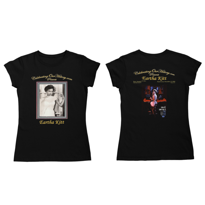 Eartha Kitt - Anna Lucasta (1958) -  Front and Back Printed Concert Style Women's T-Shirt