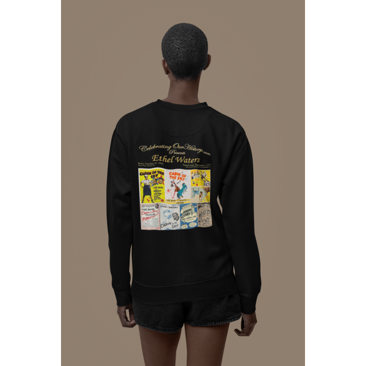 Ethel Waters - Cabin in the Sky (1943) -  Front and Back Printed Concert Style Sweatshirt
