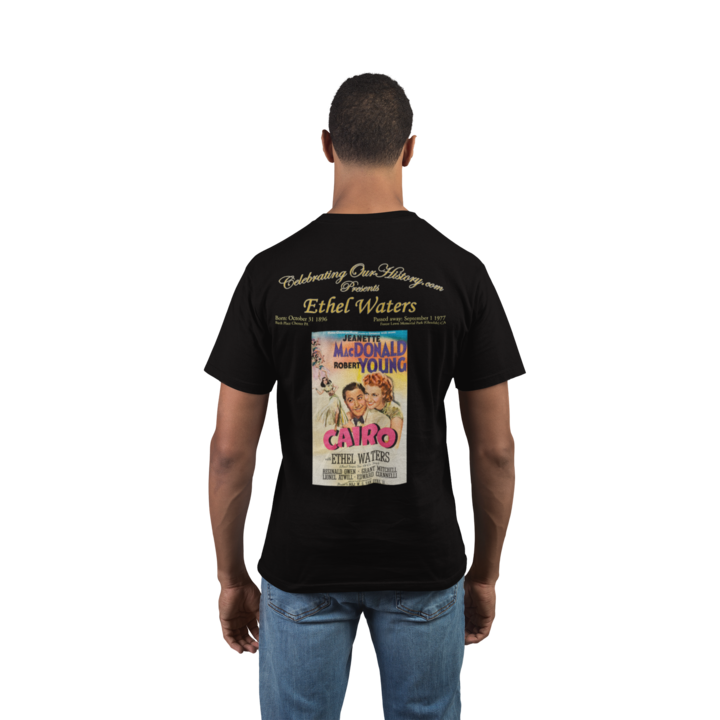 Ethel Waters - Cairo (1942) -  Front and Back Printed Concert Style T-Shirt