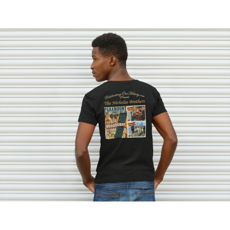The Nicholas Brothers - The Big Broadcast of 1936 v1 - Front and Back Printed Concert Style V-Neck T-Shirt