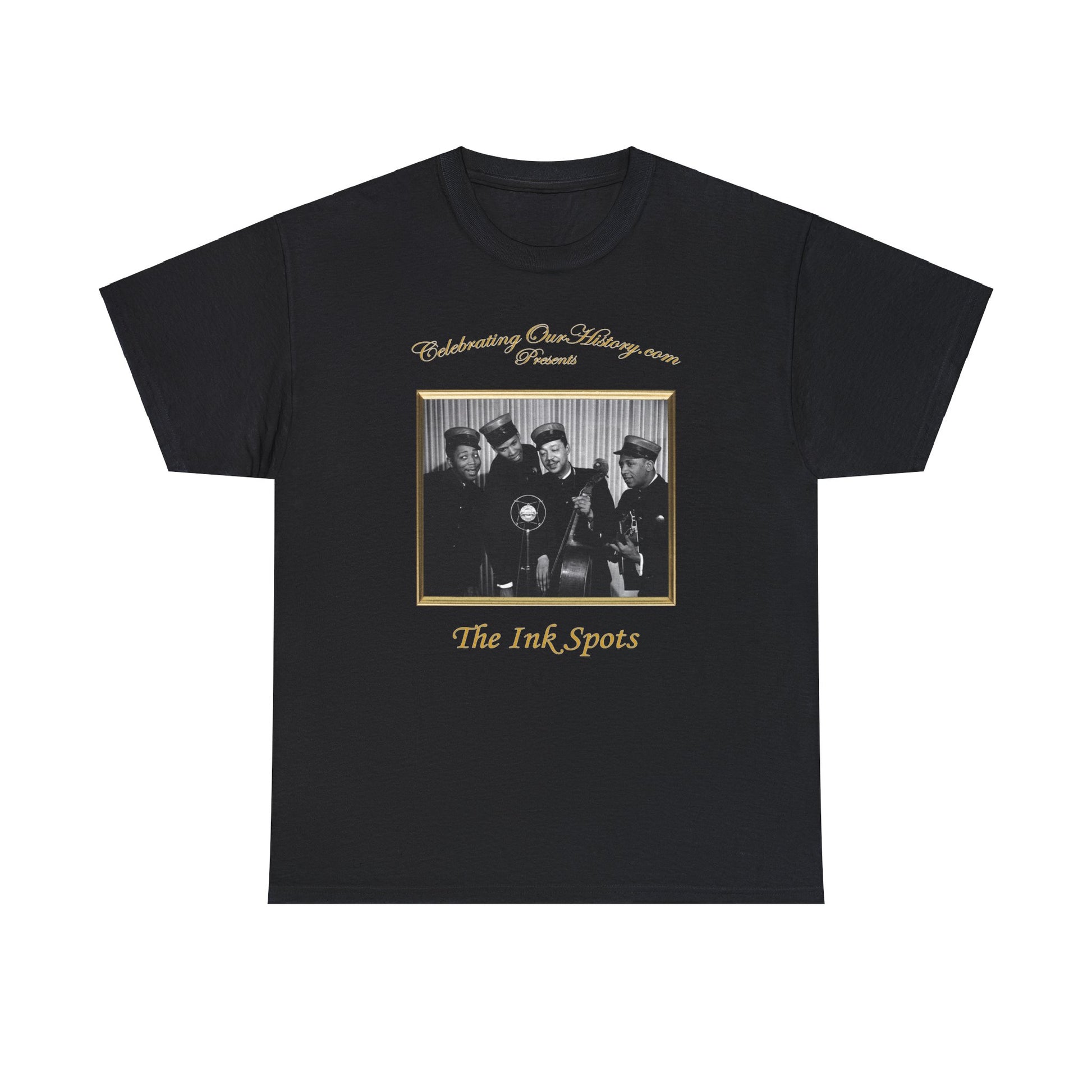 The Ink Spots - The Great American Broadcast (1941) -  Front and Back Printed Concert Style T-Shirt