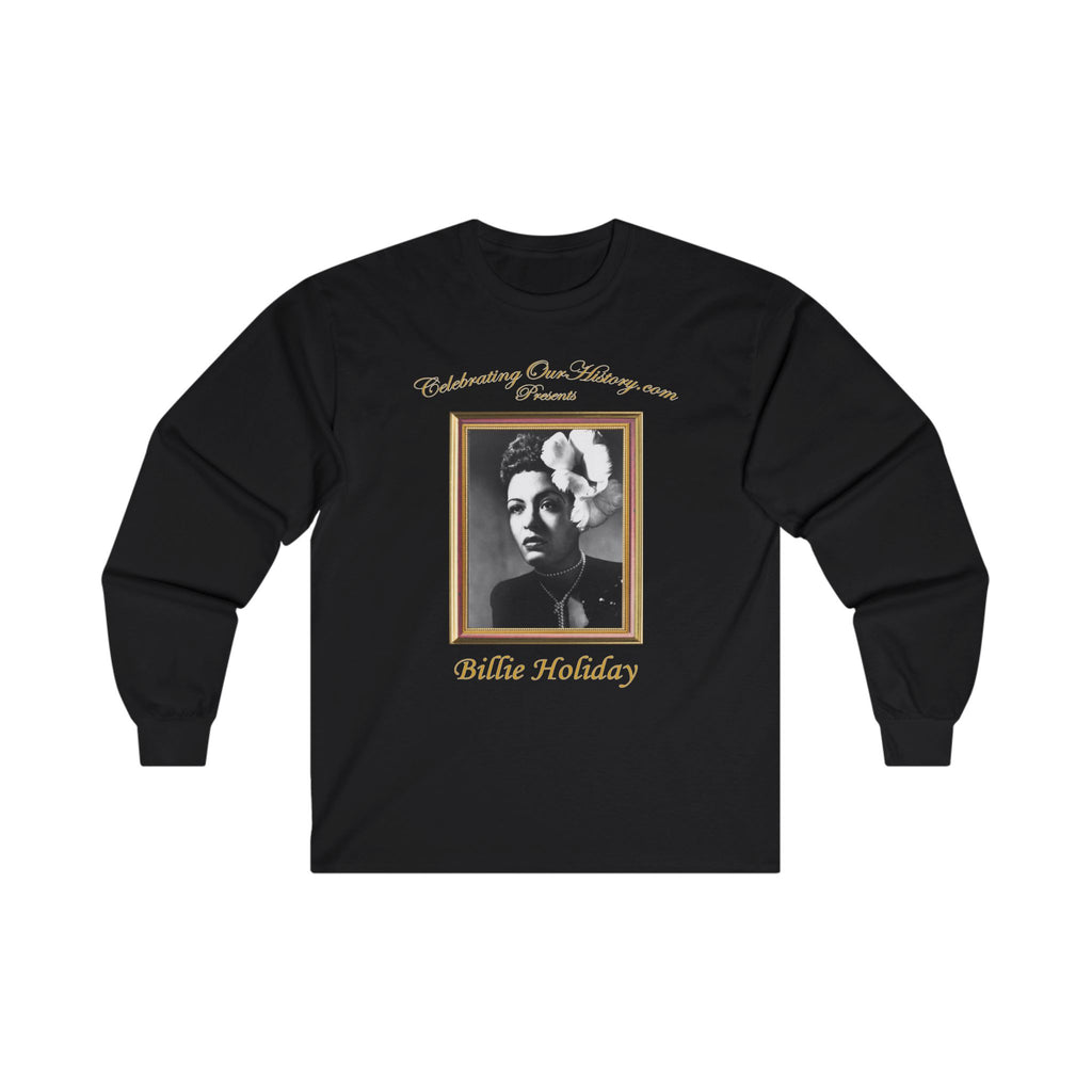 Billie Holiday - Billie Holiday Classics - Front and Back Printed Concert Style Long Sleeve T-Shirt