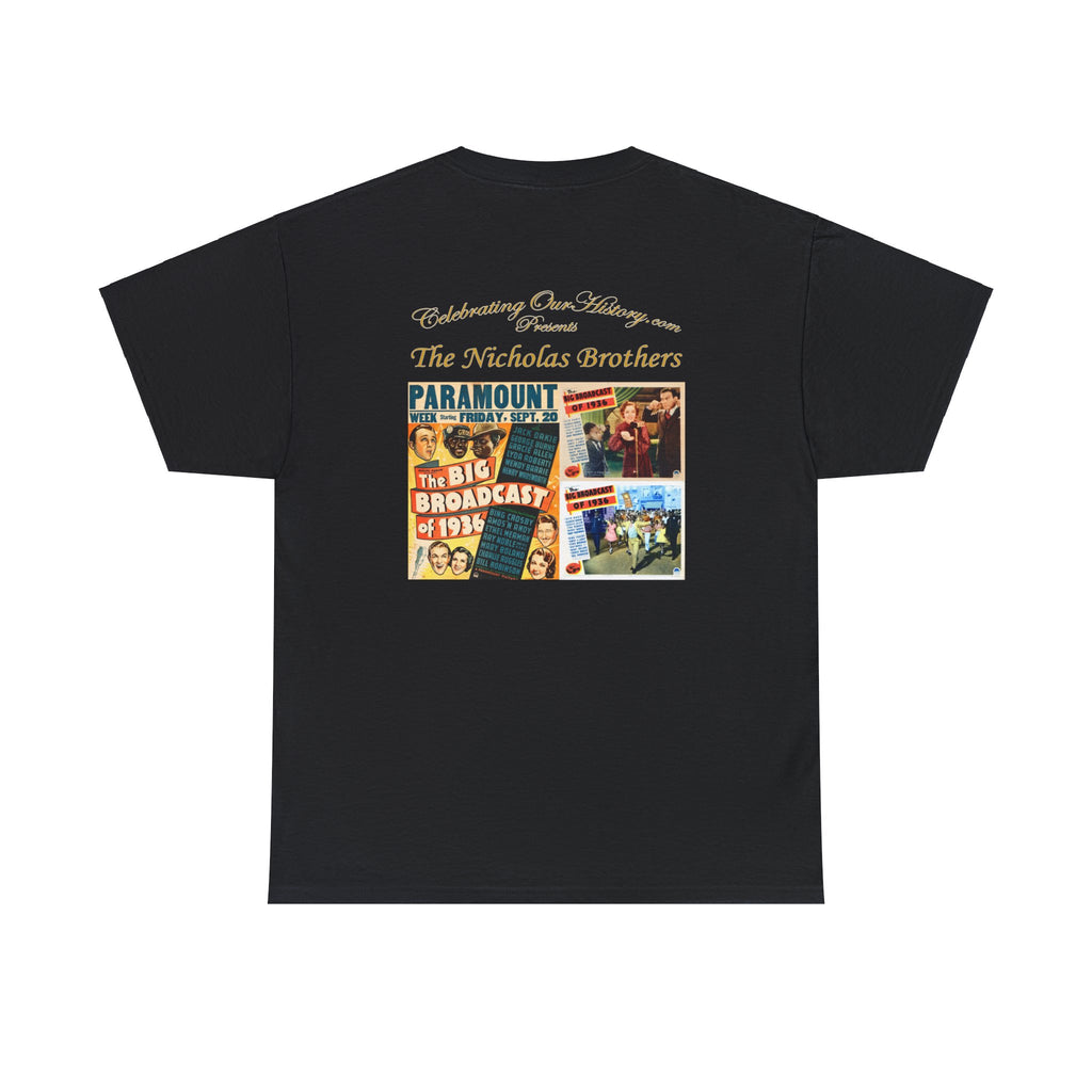 The Nicholas Brothers - The Big Broadcast of 1936 v2 -  Front and Back Printed Concert Style T-Shirt