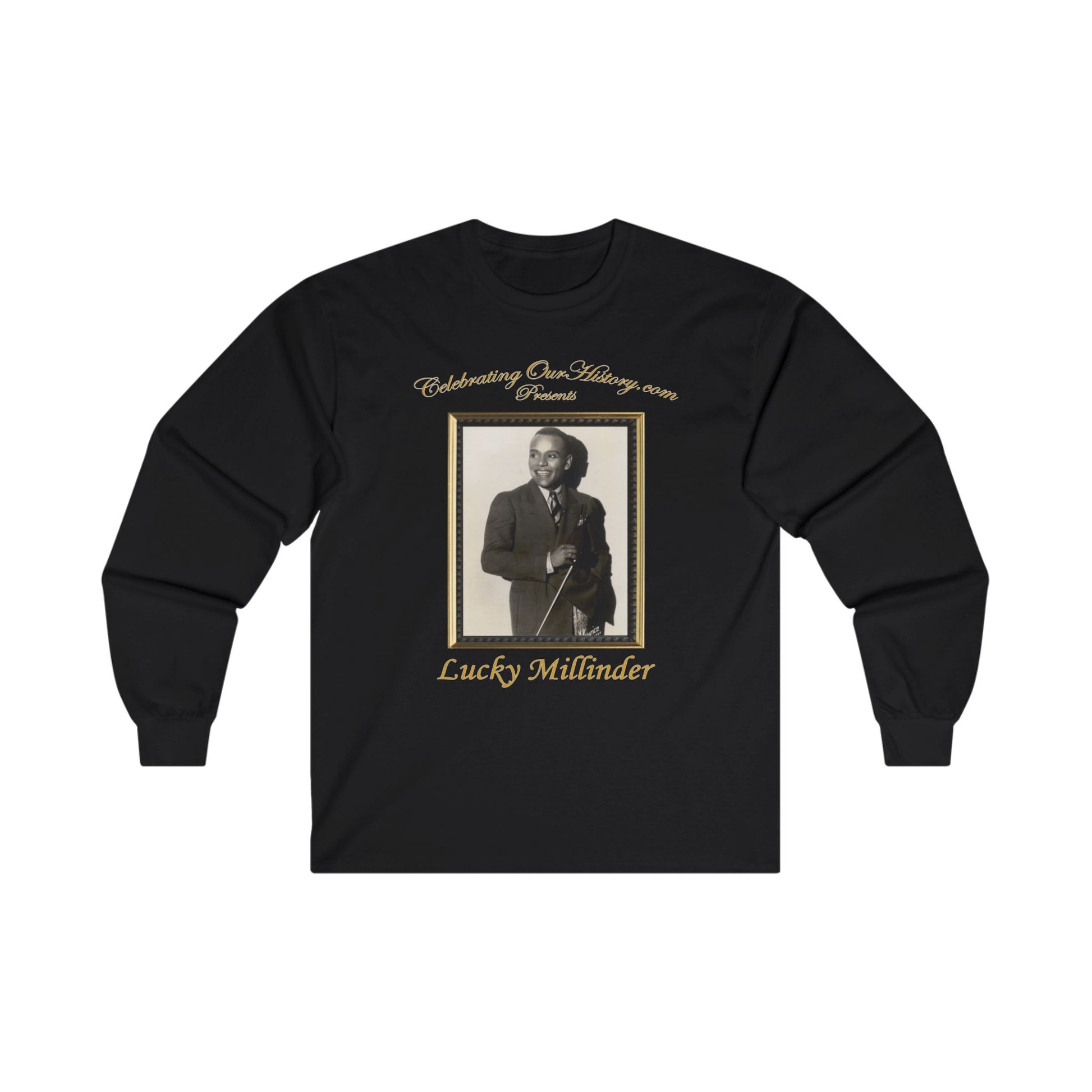Lucky Millinder - Four Records - Front and Back Printed Concert Style Long Sleeve T-Shirt