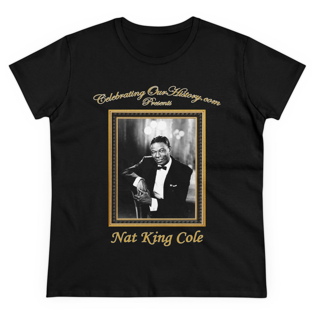 Nat King Cole - St. Louis Blues (1958) Album -  Front and Back Printed Concert Style Women's T-Shirt