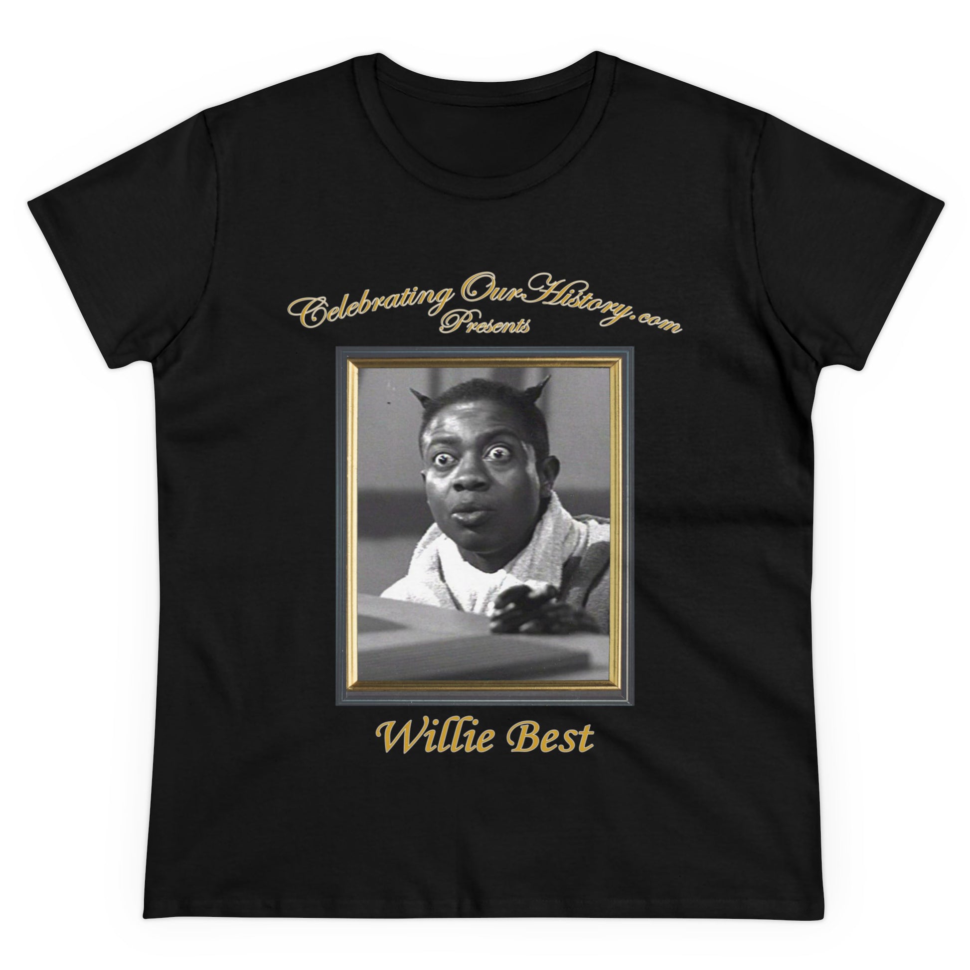 Willie Best - Cabin in the Sky (1943) -  Front and Back Printed Concert Style Women's T-Shirt