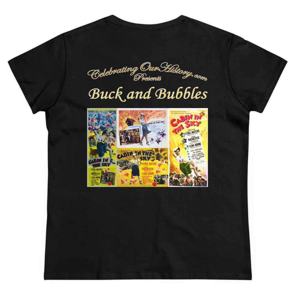 Buck and Bubbles - Cabin in the Sky (1943) -  Front and Back Printed Concert Style Women's T-Shirt