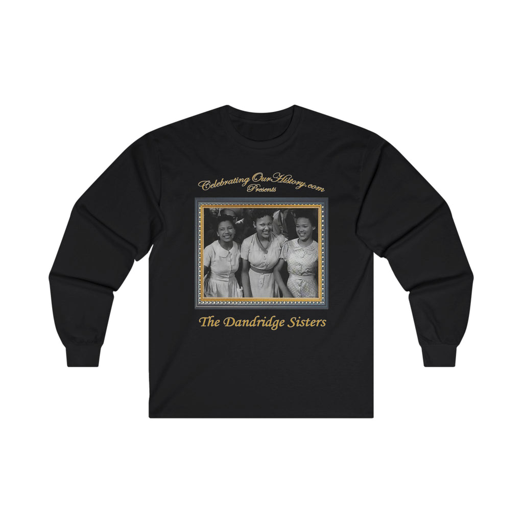 The Dandridge Sisters - Going Places (1938) - Front and Back Printed Concert Style Long Sleeve T-Shirt