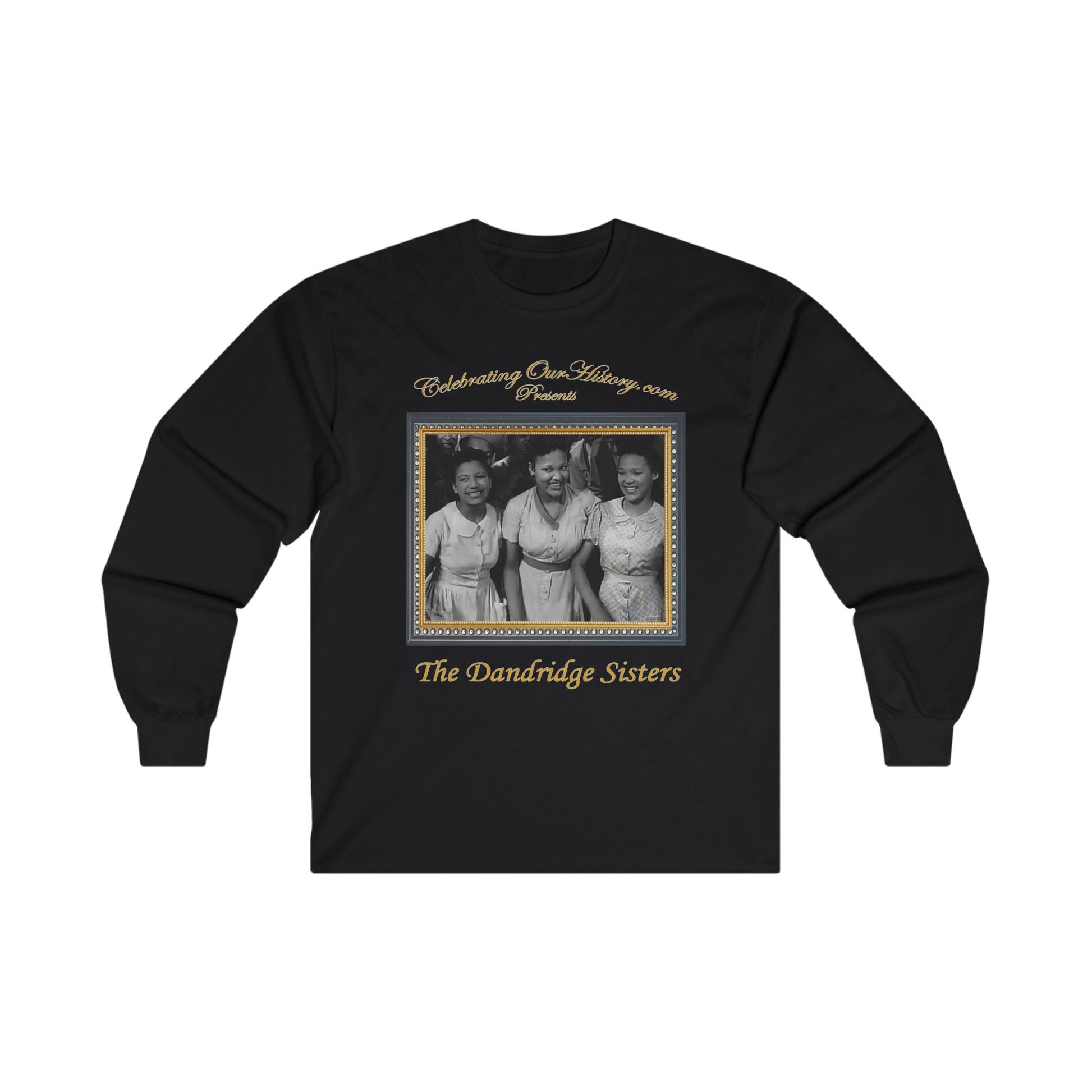 The Dandridge Sisters - Going Places (1938) - Front and Back Printed Concert Style Long Sleeve T-Shirt