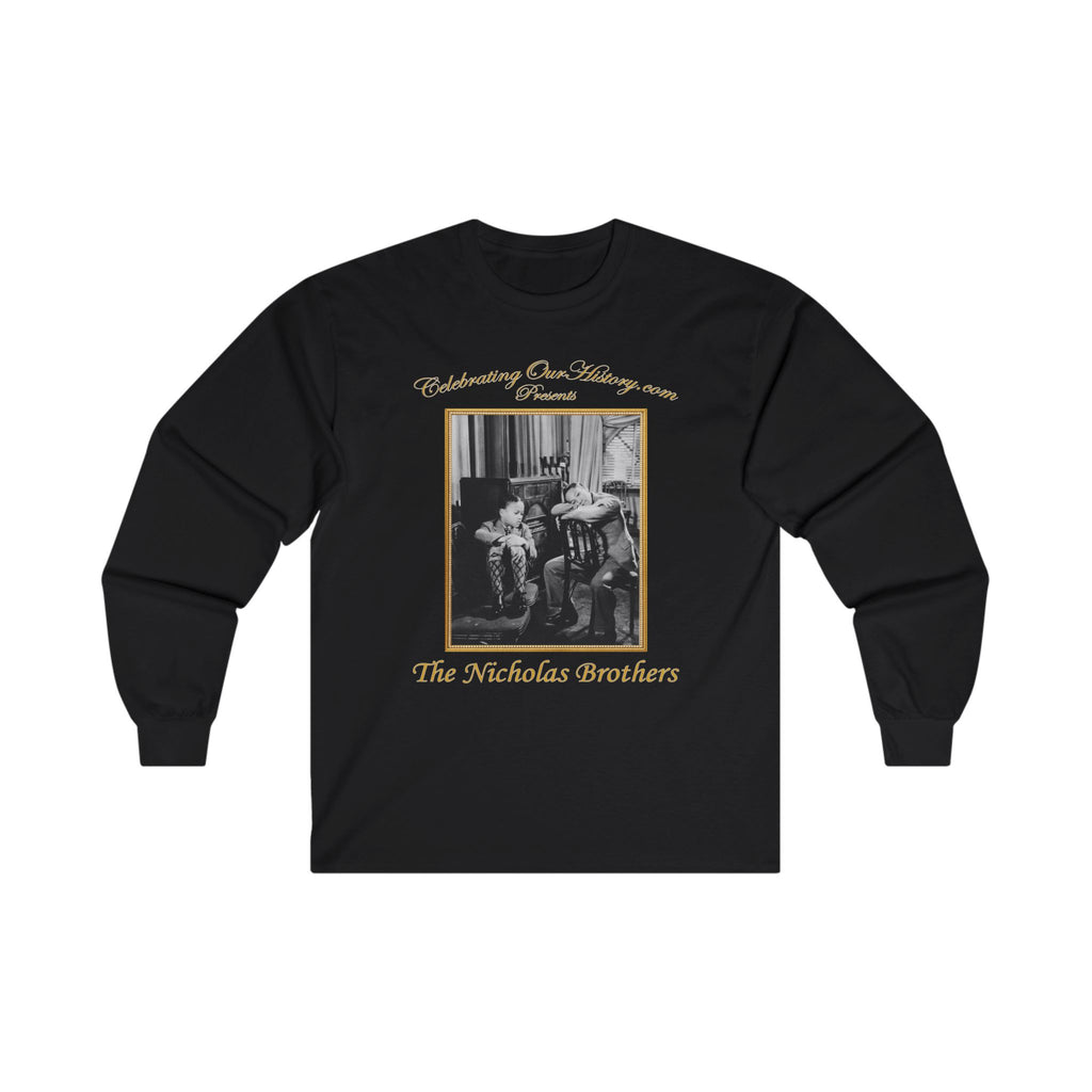 The Nicholas Brothers - The Big Broadcast of 1936 v2 - Front and Back Printed Concert Style Long Sleeve T-Shirt