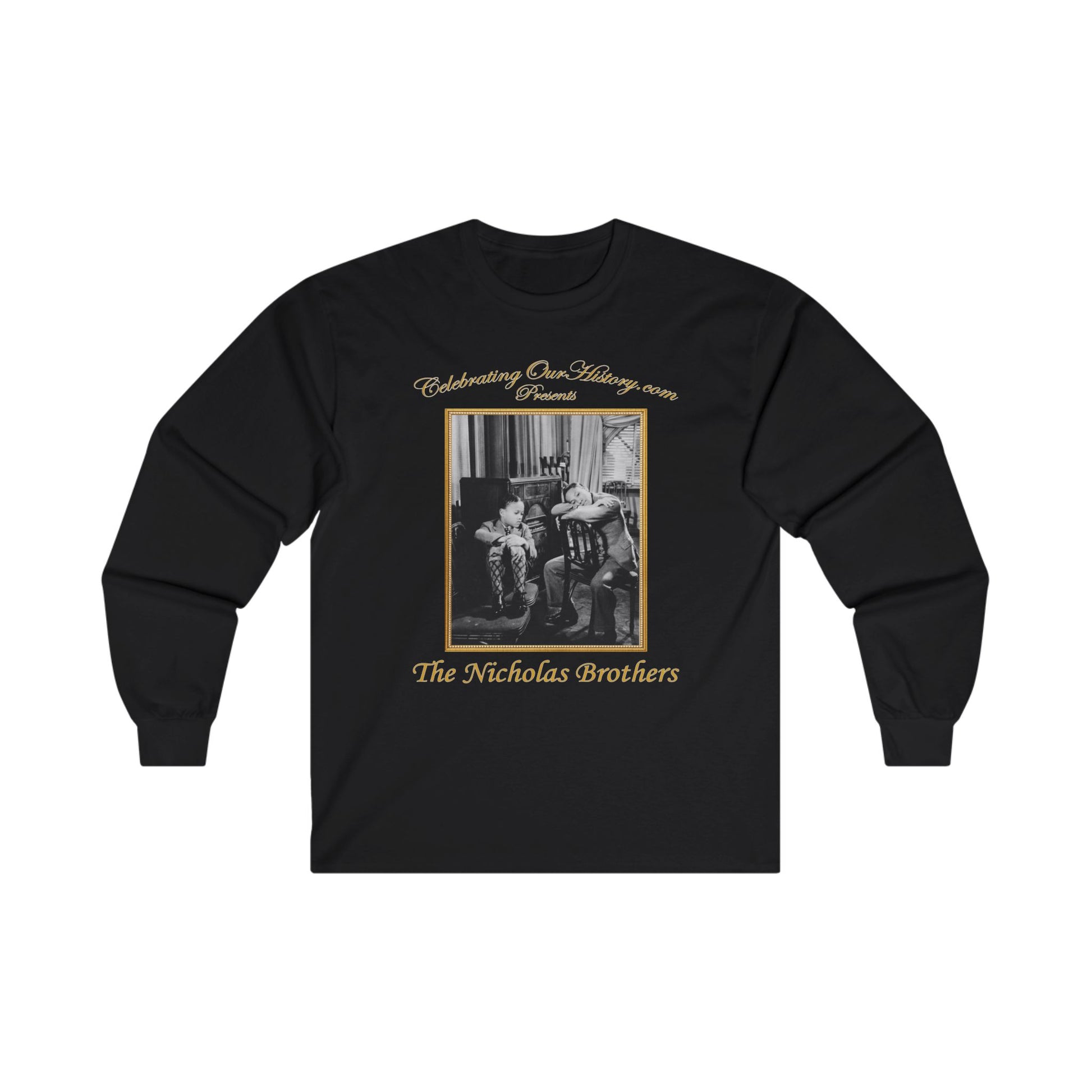 The Nicholas Brothers - The Big Broadcast of 1936 v2 - Front and Back Printed Concert Style Long Sleeve T-Shirt