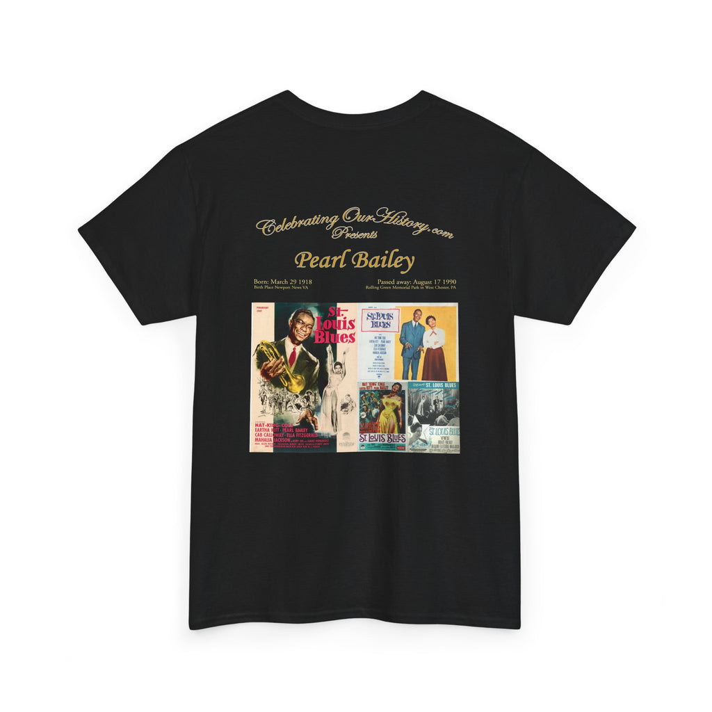 Pearl Bailey - St. Louis Blues (1958) - Front and Back Printed Concert Style T-Shirt