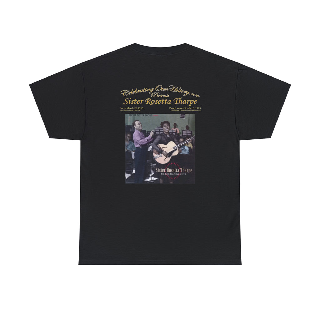Sister Rosetta Tharpe - Shout Sister Shout -  Front and Back Printed Concert Style T-Shirt