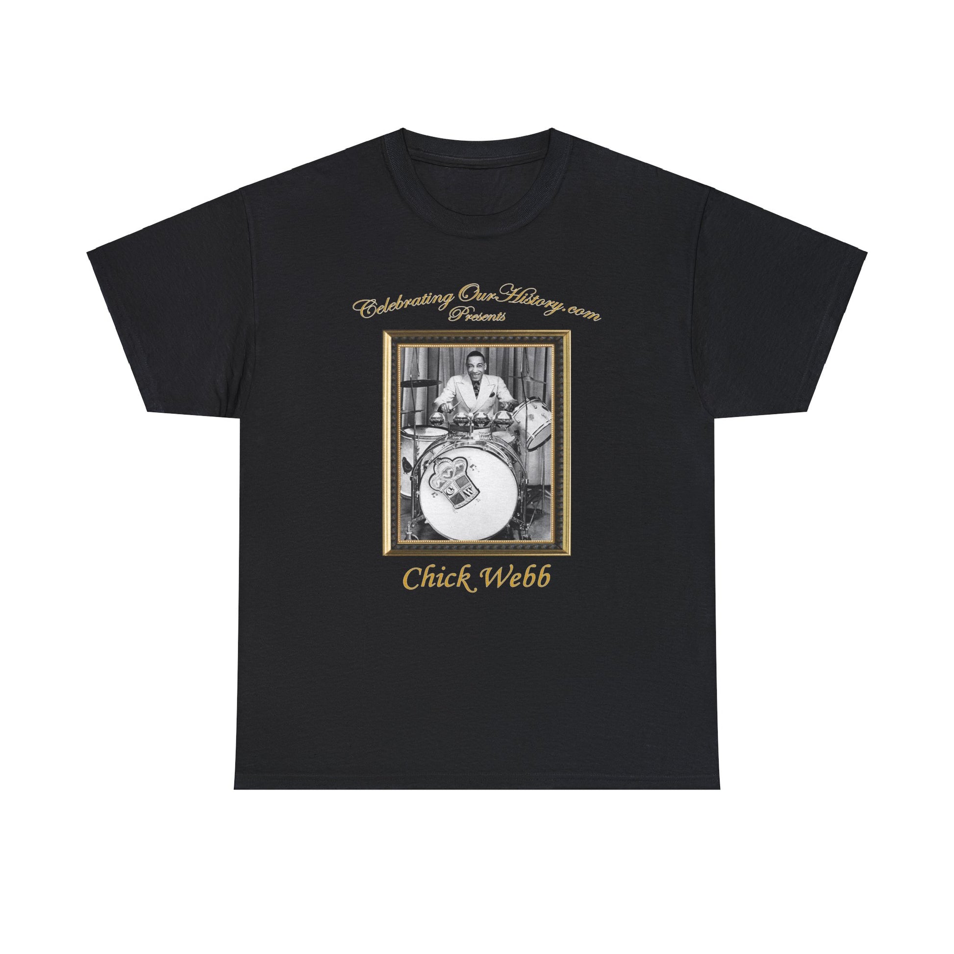 Chick Webb - Celoron Park -  Front and Back Printed Concert Style T-Shirt