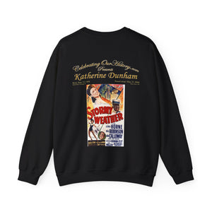 Katherine Dunham - Stormy Weather (1943) -  Front and Back Printed Concert Style Sweatshirt