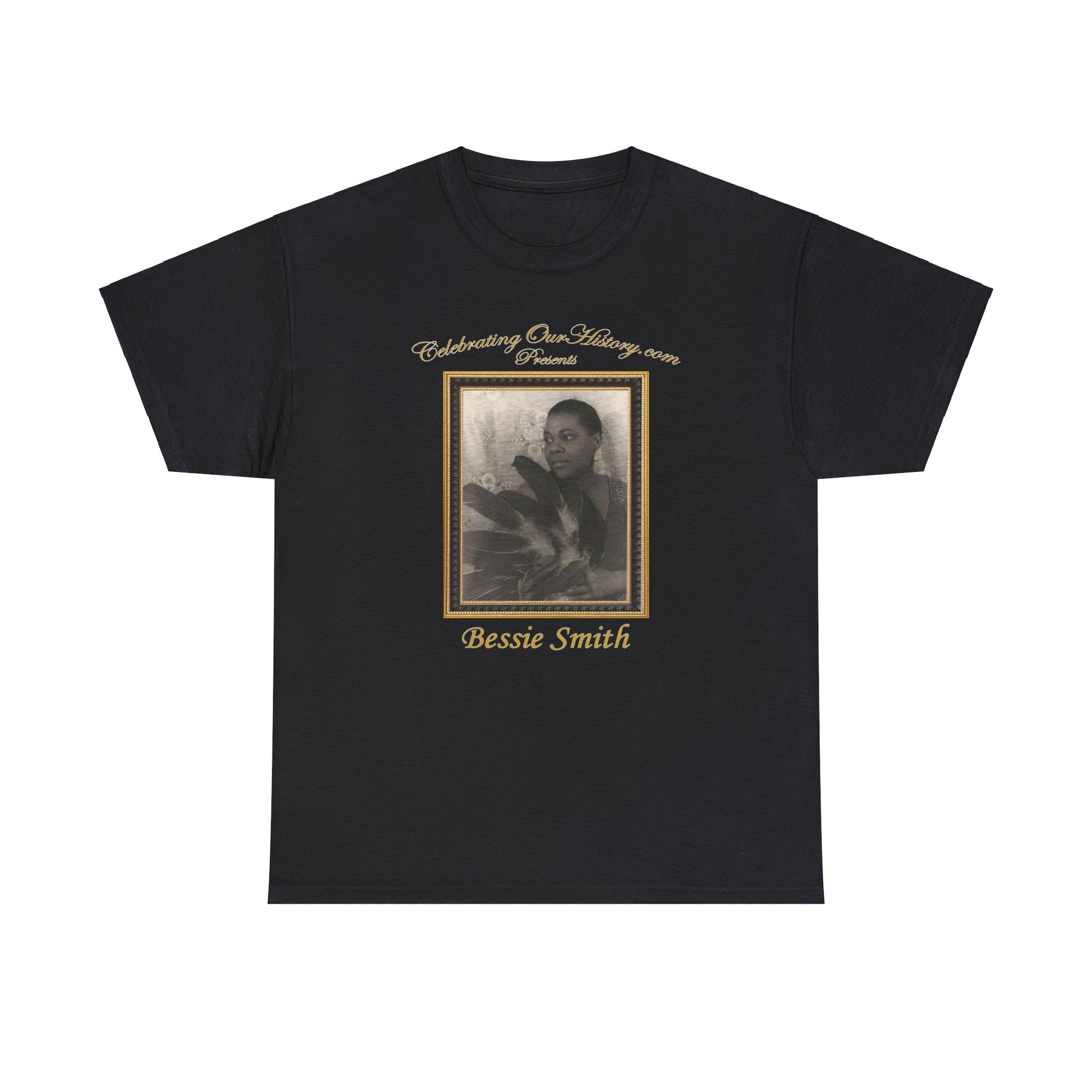 Bessie Smith - New Race Records -  Front and Back Printed Concert Style T-Shirt