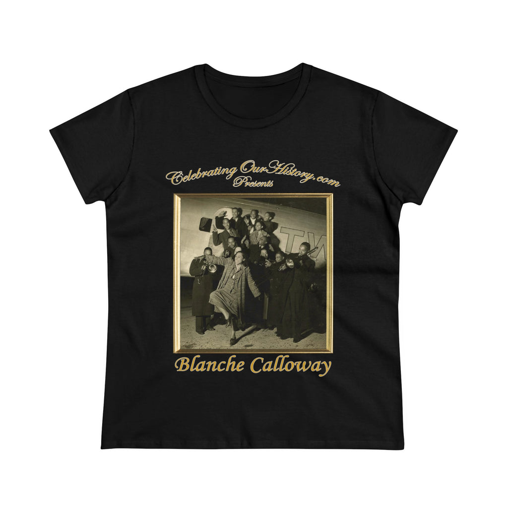 Blanche Calloway - Four Albums -  Front and Back Printed Concert Style Women's T-Shirt
