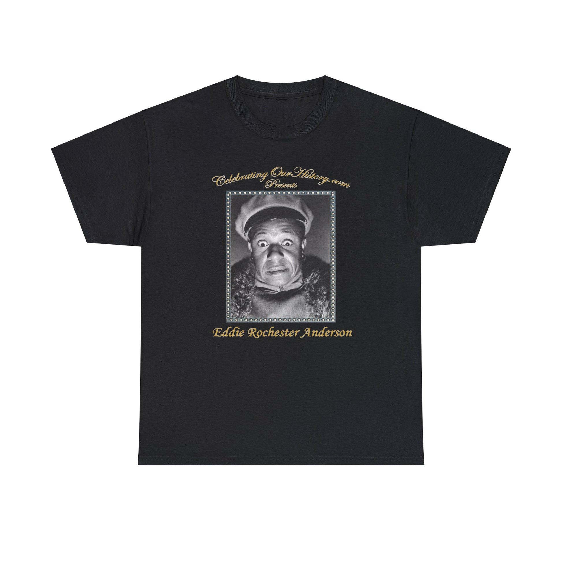 Eddie “Rochester” Anderson - Topper Returns (1941) v2 -  Front and Back Printed Concert Style T-Shirt