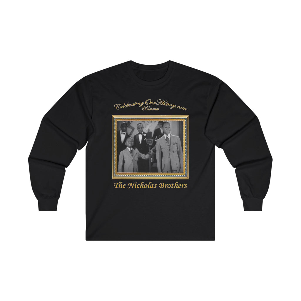 The Nicholas Brothers - The Black Network - Front and Back Printed Concert Style Long Sleeve T-Shirt